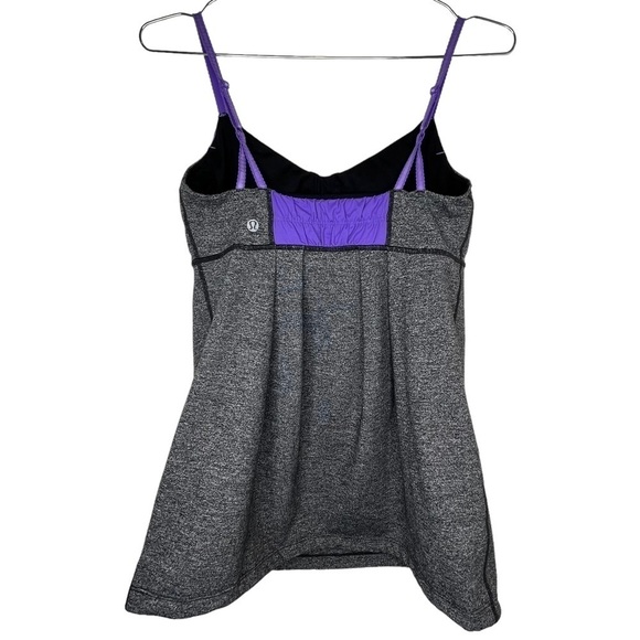 Lululemon Yogi Dance Tank Cinch Cord Pleated Scalloped Strap Athleisure - Picture 2 of 6